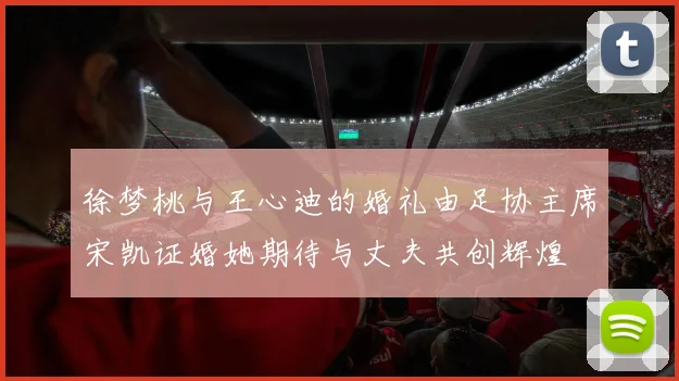 徐梦桃与王心迪的婚礼由足协主席宋凯证婚她期待与丈夫共创辉煌