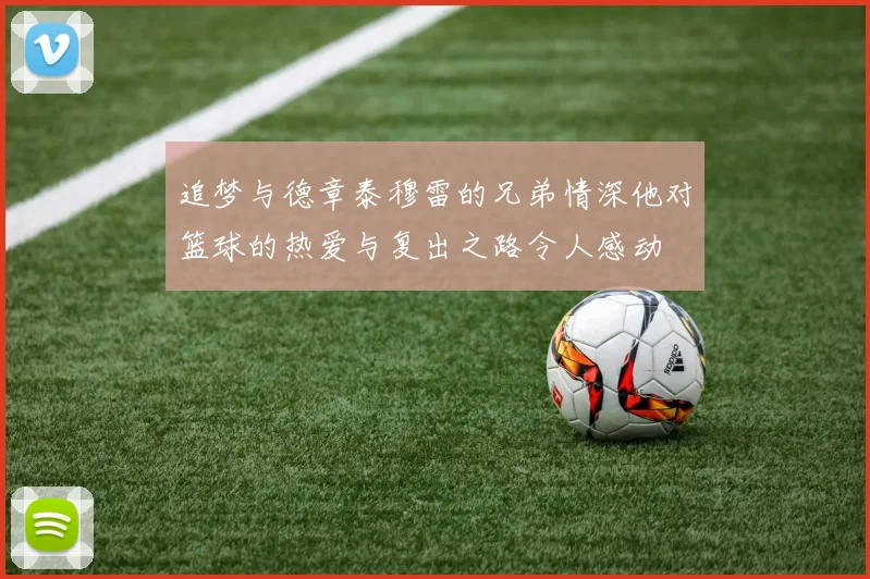 追梦与德章泰穆雷的兄弟情深他对篮球的热爱与复出之路令人感动
